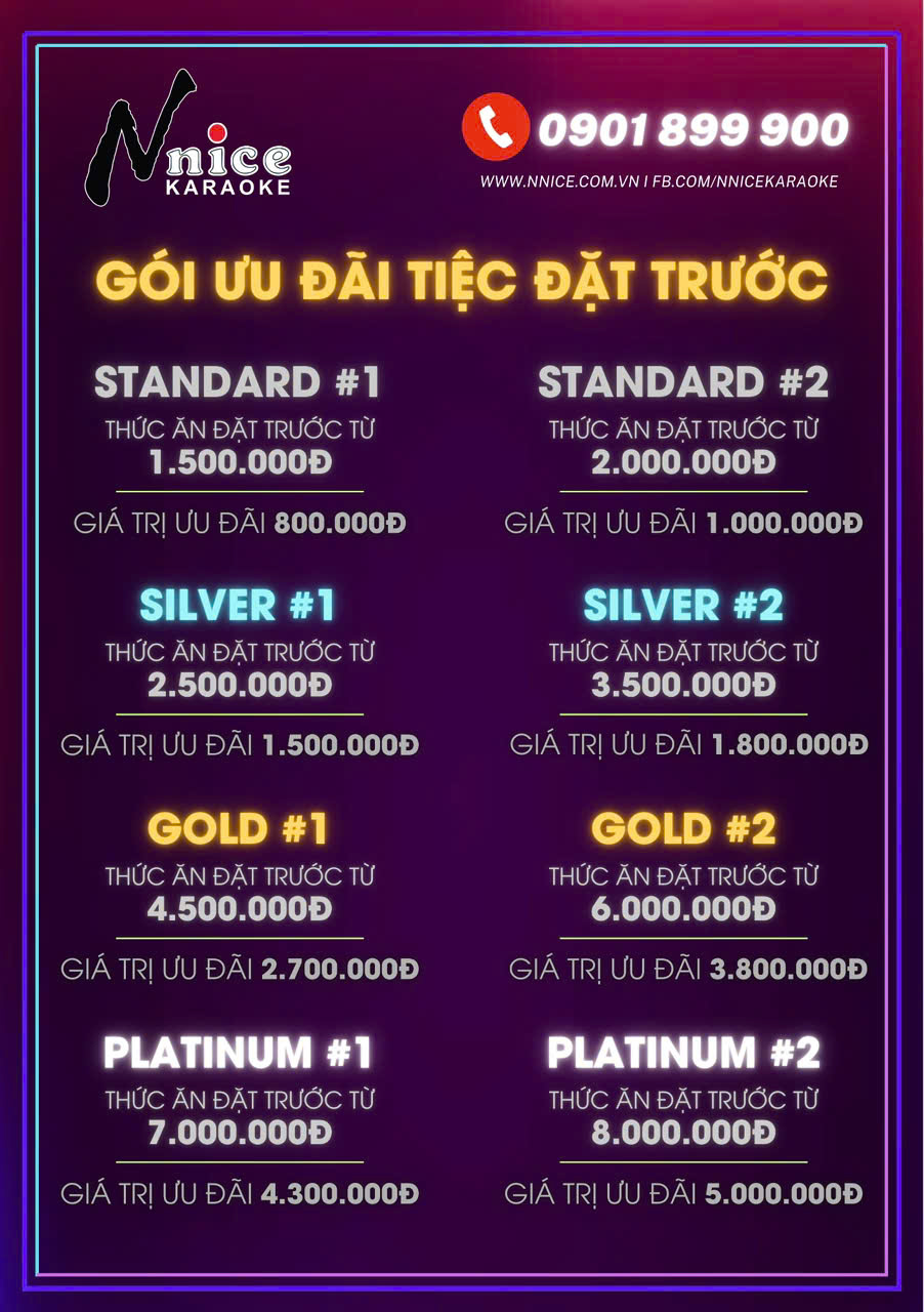 Ưu đãi tiệc Nnice